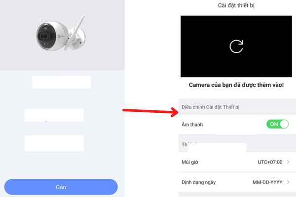 Cài đặt Camera Ezviz C3X vào ứng dụng